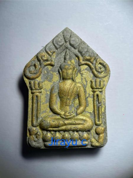 ขุนแผนผงพราย เสาร์๕ พิมพ์ใหญ่  ปิดทอง 1โค็ด ฝังตะกรุดคู่ องค์ที่1