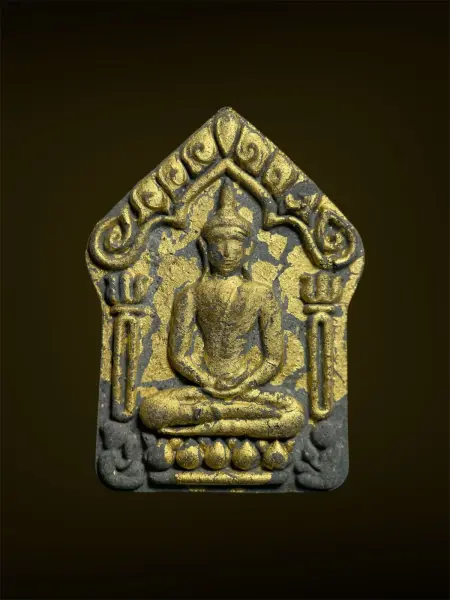 ขุนแผนผงพราย เสาร์๕ พิมพ์ใหญ่  ปิดทอง 1โค็ด องค์ที่1